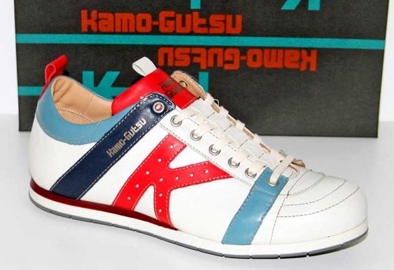 Edler Leder-Sneaker von Kamo-Gutsu. Made in Italy.